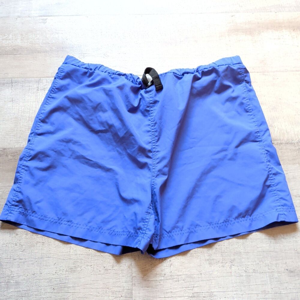 Vintage Helly Hansen Purple Nylon Belted Shorts Gorpcore 90s Swim L/XL Blue